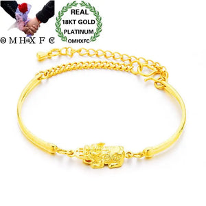 OMHXFC Vintage PIXIU Animal 18KT Bracelet