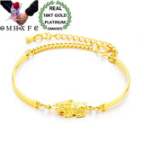 OMHXFC Vintage PIXIU Animal 18KT Bracelet