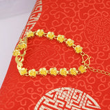 Vintage PIXIU Flower Rose 18KT Bracelets BE184