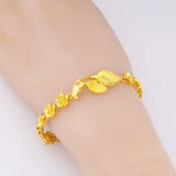 Vintage PIXIU Flower Rose 18KT Bracelets BE184