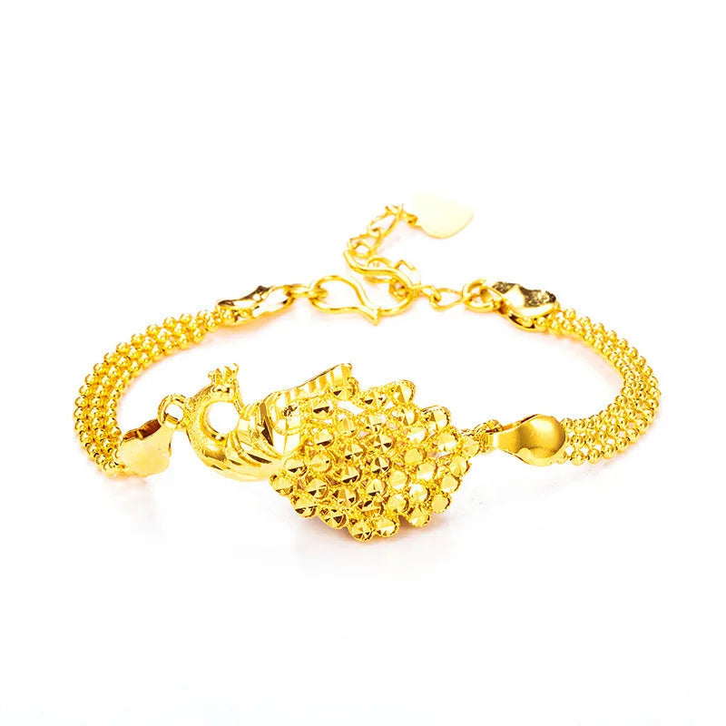 OMHXFC Vintage Peacock 18KT Bracelets BE188