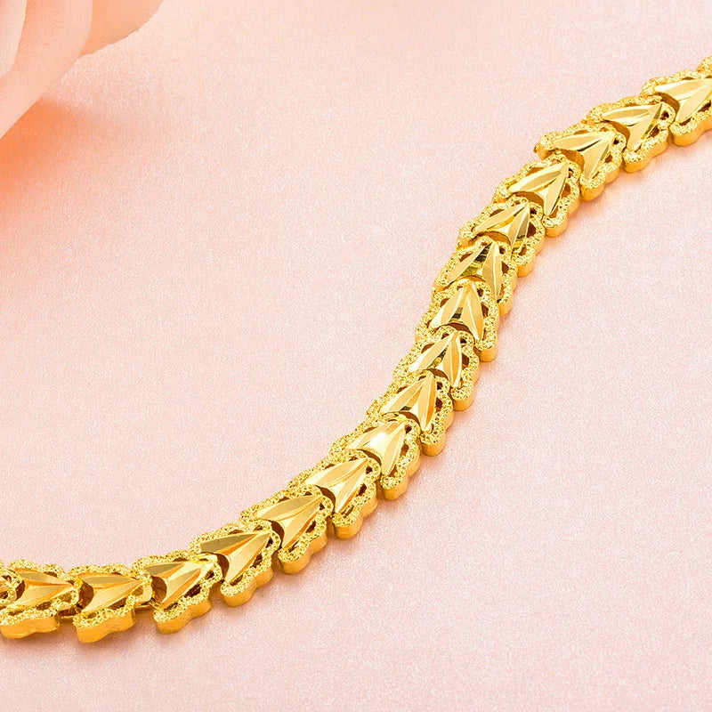 European Vintage Triangle 18KT Bracelet BE198