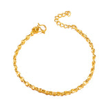 OMHXFC Vintage Twisted Beads 18KT Bracelet BE192