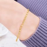 OMHXFC Vintage Twisted Beads 18KT Bracelet BE192