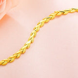 OMHXFC Vintage V Shape 18KT Bracelet BE197