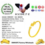 OMHXFC Vintage PIXIU Coin Open Bangle