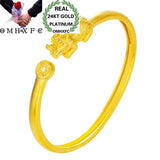 OMHXFC Vintage PIXIU Coin Open Bangle
