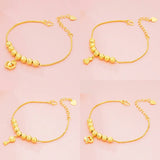 European Woman Party Wedding Lucky Beads Key Purse Pendant Bracelet