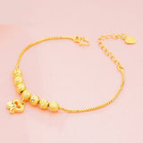 European Woman Party Wedding Lucky Beads Key Purse Pendant Bracelet
