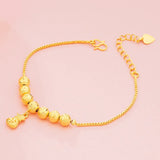 European Woman Party Wedding Lucky Beads Key Purse Pendant Bracelet