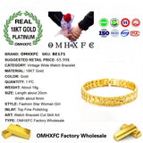 OMHXFC Vintage Wide Watch 18KT Bracelets BE171