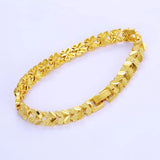OMHXFC Vintage Leaves 18KT Bracelet ES32