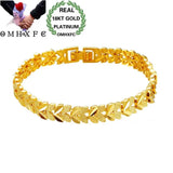 OMHXFC Vintage Leaves 18KT Bracelet ES32