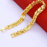 OMHXFC Vintage Leaves 18KT Bracelet ES32