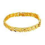 OMHXFC Vintage Leaves 18KT Bracelet ES32