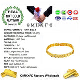 OMHXFC Vintage Leaves 18KT Bracelet ES32