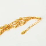 Vintage Multi-Lines Beads 18KT Bracelet ES51