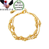 Vintage Multi-Lines Beads 18KT Bracelet ES51