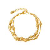 Vintage Multi-Lines Beads 18KT Bracelet ES51