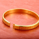 European Great Wall 24KT Bangle Bracelet ES166