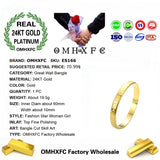 European Great Wall 24KT Bangle Bracelet ES166