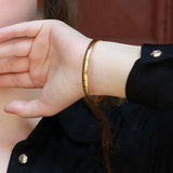 European Great Wall 24KT Bangle Bracelet ES166