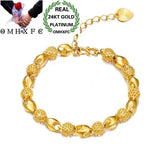 OMHXFC Vintage Hollow Beads Chain Bracelet ES67