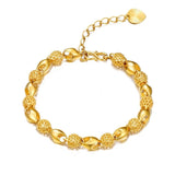 OMHXFC Vintage Hollow Beads Chain Bracelet ES67