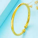 European Woman Girl Open Bangles 18KT Bracelets BE57
