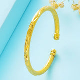 European Woman Girl Open Bangles 18KT Bracelets BE57