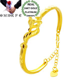 European Woman Fox 24KT Open Bangles Bracelets BE113