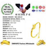 European Woman Fox 24KT Open Bangles Bracelets BE113