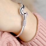 European Woman Party Wedding Gift Dolphin 925 Silver Bangles