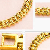 OMHXFC Fish Bone Link 24KT Bracelet BE260