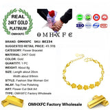 OMHXFC 24KT Flower Link Bracelet BE234