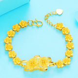 European Woman Girl Party Birthday Wedding Flower Bracelet