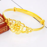 European 24KT Open Bangles Bracelets Gift