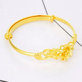 European 24KT Open Bangles Bracelets Gift