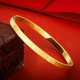 European Party Wedding Gift Great Wall 18KT Bangles Bracelets BE72
