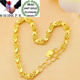 OMHXFC Heart Link 24KT Bracelets BE248