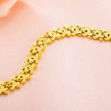 European Woman Party Heart Link 24KT Bracelets