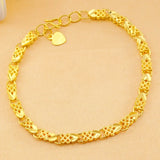 OMHXFC Heart Link 24KT Bracelets BE248