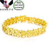 European Woman Party Heart Link 24KT Bracelets