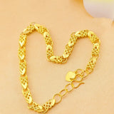 OMHXFC Heart Link 24KT Bracelets BE248