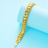 European Woman Girl Party Birthday Wedding Gift Heart Link 24KT Bracelets BE232