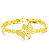 European Woman Girl Party Birthday Wedding Gift Hollow Butterfly Bracelet