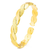 European Woman 18KT Twisted Bangles Bracelets