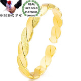 European Woman 18KT Twisted Bangles Bracelets