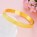 European Woman Party Wedding Gift Sand 18KT Bangles BE21