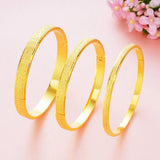 European Woman Party Wedding Gift Sand 18KT Bangles BE21